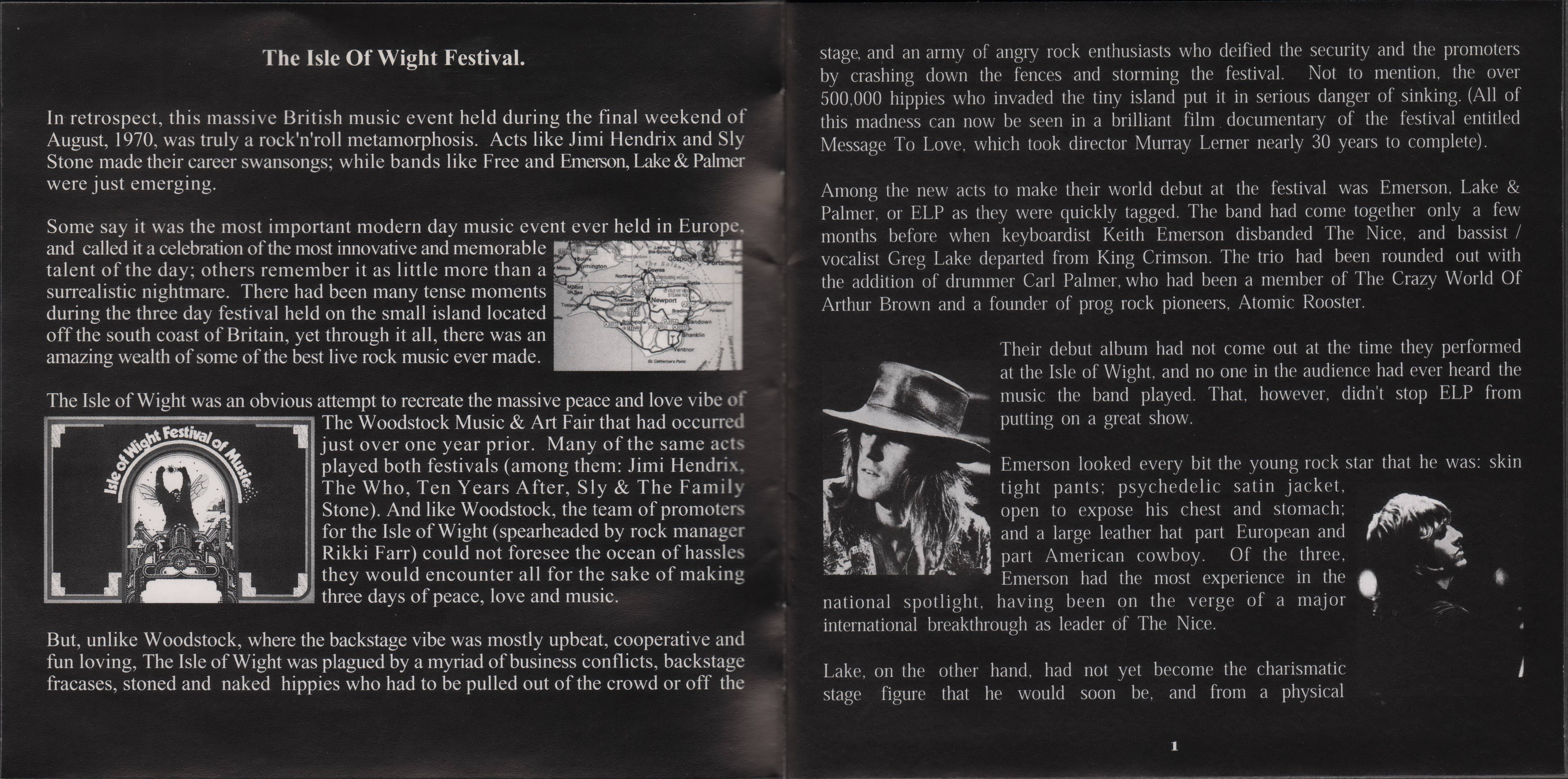 Emerson, Lake and Palmer Live At The Isle Of Wight Festival [Booklet02 jpn]